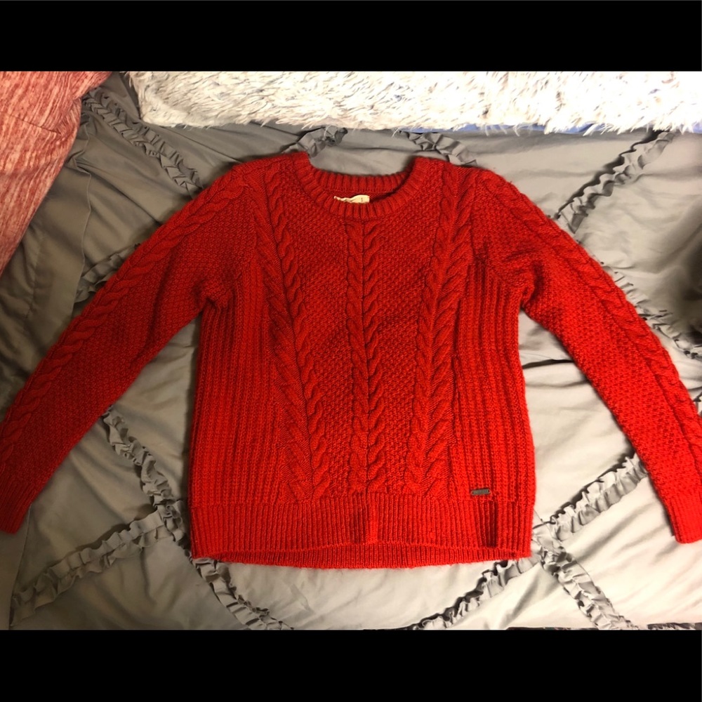 Red Hollister Sweater